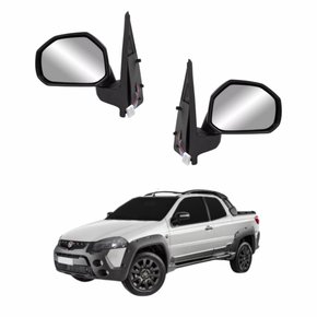 Par Retrovisor Fiat Strada Adventure 2014 Até 2020 Elétrico Com Pisca