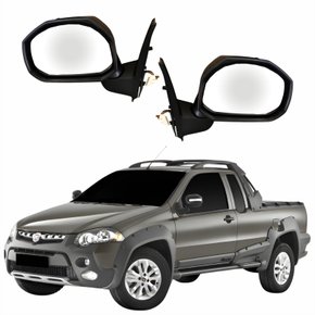 Par Retrovisor Fiat Strada Adventure Locker 2012 2013 2014 Eletrico Com Pisca