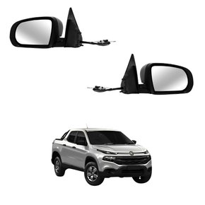 Par Retrovisor Fiat Toro 2016 Até 2021 Com Controle Com Pisca