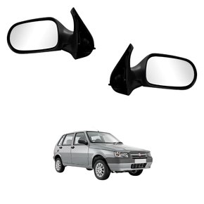 Par Retrovisor Fiat Uno 2005 2006 2007 2008 2009 2010 4 Portas Sem Controle