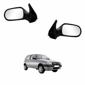 Par Retrovisor Fiat Uno Economy 2009 2010 2011 2012 2 Portas Sem Controle