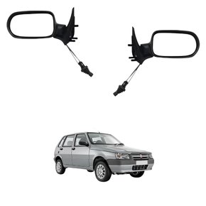 Par Retrovisor Fiat Uno Fire 2006 2007 2008 2009 2010 4 Portas Com Controle