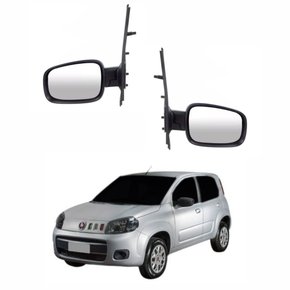 Par Retrovisor Fiat Uno Vivace 2011 2012 2013 2014 4 Portas Fixo