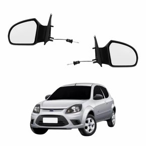 Par Retrovisor Ford Ka 2008 Até 2014 Com Controle
