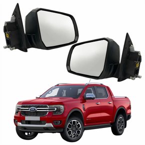 Par Retrovisor Ford Ranger 2023 2024 Elétrico Com Pisca Capa Cromada Foldway Original