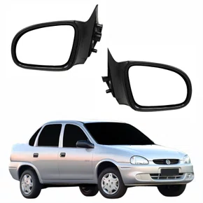Par Retrovisor Gm Classic 2011 Até 2016 2 4 Portas Sem Controle