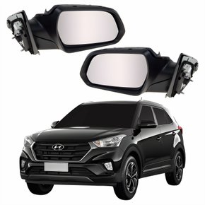 Par Retrovisor Hyundai Creta 2017 2018 2019 2020 Elétrico Com Pisca Original