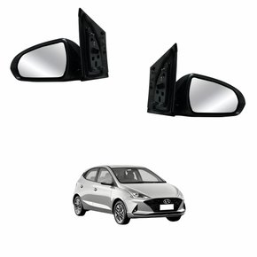 Par Retrovisor Hyundai Hb20 2020 Até 2024 Eletrico Com Pisca