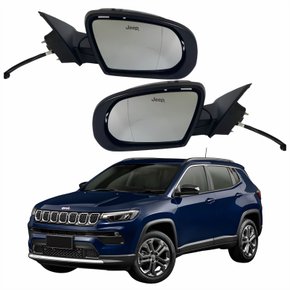 Par Retrovisor Jeep Compass 2021 2022 2023 Elétrico Com Pisca Original