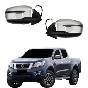 Par Retrovisor Nissan Frontier 2019 2020 2021 2022 Eletrico Cada Cromada Pisca Foldway