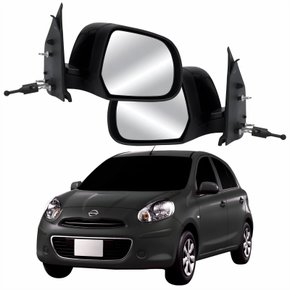 Par Retrovisor Nissan March 2011 2012 2013 Com Controle