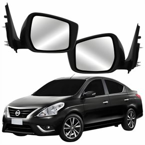 Par Retrovisor Nissan Versa 2015 Até 2021 Elétrico Com Pisca