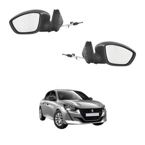 Par Retrovisor Peugeot 208 2021 2022 2023 Texturizado Com Controle Com Pisca