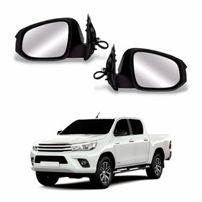 Par Retrovisor Toyota Hilux Srv 2016 Até 2023 Elétrico Com Pisca Fumê
