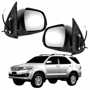 Par Retrovisor Toyota Hilux Sw4 2012 Até 2015 Elétrico Com Pisca Cromado Original