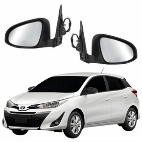Par Retrovisor Toyota Yaris 2018 2019 2020 2021 2022 Elétrico Com Pisca Foldway