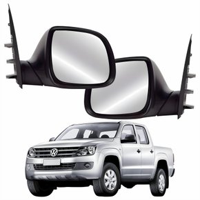 Par Retrovisor Vw Amarok 2010 Até 2016 Sem Controle Preto