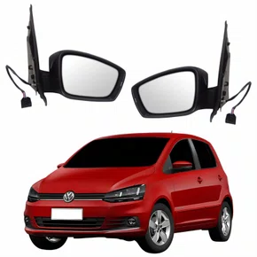 Par Retrovisor Vw Fox 2015 Até 2021 Elétrico Com Pisca