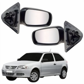 Par Retrovisor Vw Gol G4 2005 Até 2008 2 Portas Sem Controle Original