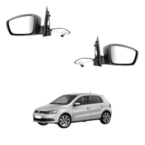 Par Retrovisor Vw Gol G6 2012 Até 2016 Texturizado Com Controle Com Pisca