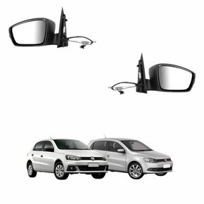 Par Retrovisor Vw Gol G6 2012 Até 2016 Gol G7 2016 Até 2018 Com Controle Com Pisca