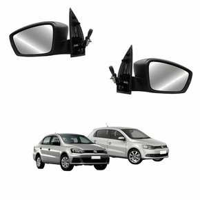 Par Retrovisor Vw Gol Voyage G6 G7 2012 Até 2018 Eletrico Com Pisca