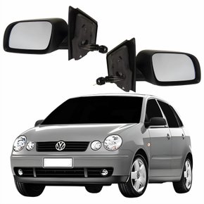 Par Retrovisor Vw Polo 2002 Até 2009 4 Portas Com Controle