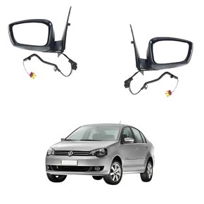 Par Retrovisor Vw Polo 2012 2013 2014 2015 Com Controle Com Pisca