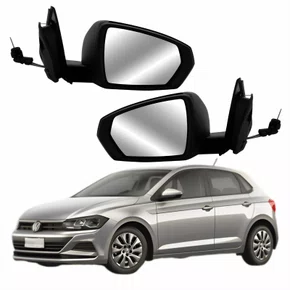Par Retrovisor Vw Polo 2017 Até 2022 Com Pisca Com Controle