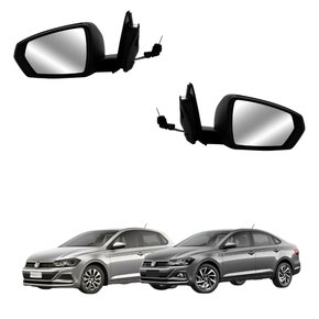 Par Retrovisor Vw Polo Virtus 2017 Até 2022 Com Controle