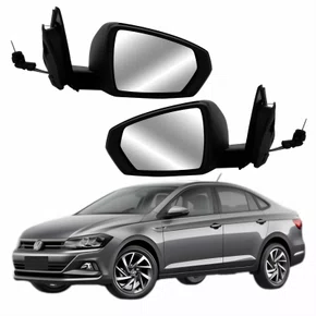 Par Retrovisor Vw Virtus 2017 Até 2022 Com Pisca Com Controle