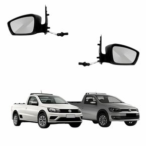 Par Retrovisor Vw Saveiro G6 2013 Até 2016 G7 2018 Até 2020 Com Controle Texturizado