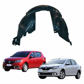 Para-barro Dianteiro Renault Logan Sandero 2014 Até 2025 Lado Esquerdo Motorista