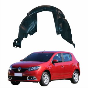 Para-barro Dianteiro Renault Sandero 2014 Até 2022 Lado Esquerdo Motorista