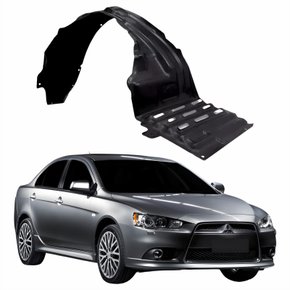 Parabarro Dianteiro Mitsubishi Lancer 2008 Até 2018 Lado Direito Passageiro