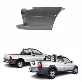 Para-choque Traseiro Fiat Strada Trekking Working 2005 Até 2012 Texturizado Lado Direito Passageiro