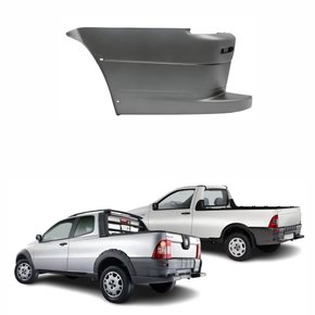 Para-choque Traseiro Fiat Strada Trekking Working 2005 Até 2012 Texturizado Lado Esquerdo Motorista
