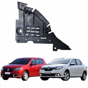 Parabarro Dianteiro Frontal Renault Logan Sandero 2014 Até 2022 Lado Esquerdo Motorista