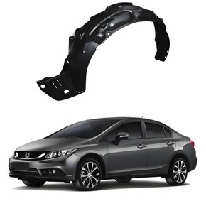 Parabarro Dianteiro Honda Civic 2012 2013 2014 2015 2016 Lado Esquerdo Motorista