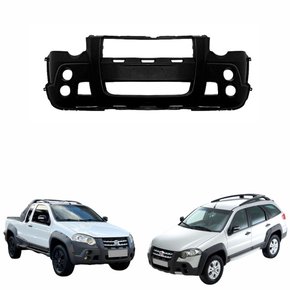 Parachoque Dianteiro Fiat Palio Strada Locker 2008 2009 2010 2011 2012 Com Furo