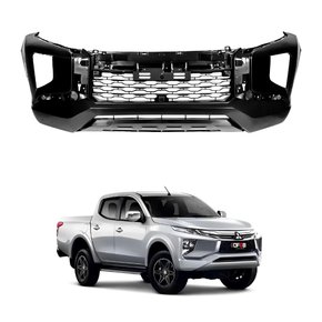 Parachoque Dianteiro Mitsubishi L200 Triton 2021 2022 2023 Com Furo Com Grade