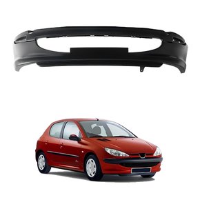 Parachoque Dianteiro Peugeot 206 1999 2000 2001 2002 2003 Sem Furo