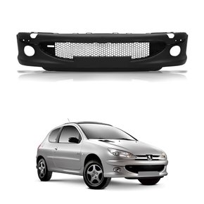 Parachoque Dianteiro Peugeot 206 2004 2005 2006 2007 2008 Com Furo Com Grade Inferior