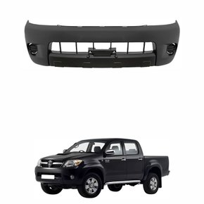 Parachoque Dianteiro Toyota Hilux Srv 2005 2006 2007 2008 com Furo para Moldura