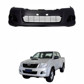 Parachoque Dianteiro Toyota Hilux Srv 2012 2013 2014 2015 com Furo para Moldura