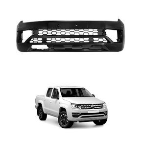 Parachoque Dianteiro Vw Amarok 2017 2018 2019 2020 2021 Com Furo Com Grade