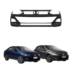 Parachoque Dianteiro Vw Polo Virtus 2018 2019 2020 2021 Com Furo Sensor