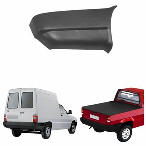 Parachoque Fiat Fiorino 1987 até 1995 CantoTraseiro Lado Esquerdo Motorista