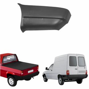 Parachoque Fiat Fiorino 1996 até 2004 Canto Traseiro Lado Direito Passageiro