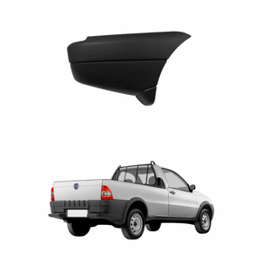 Parachoque Fiat Strada 1998 até 2006 Traseira Lado Direito Passageiro